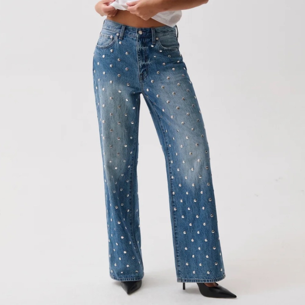 Pistola HENDRIX HIGH RISE BAGGY JEAN- CHARMED Size 32